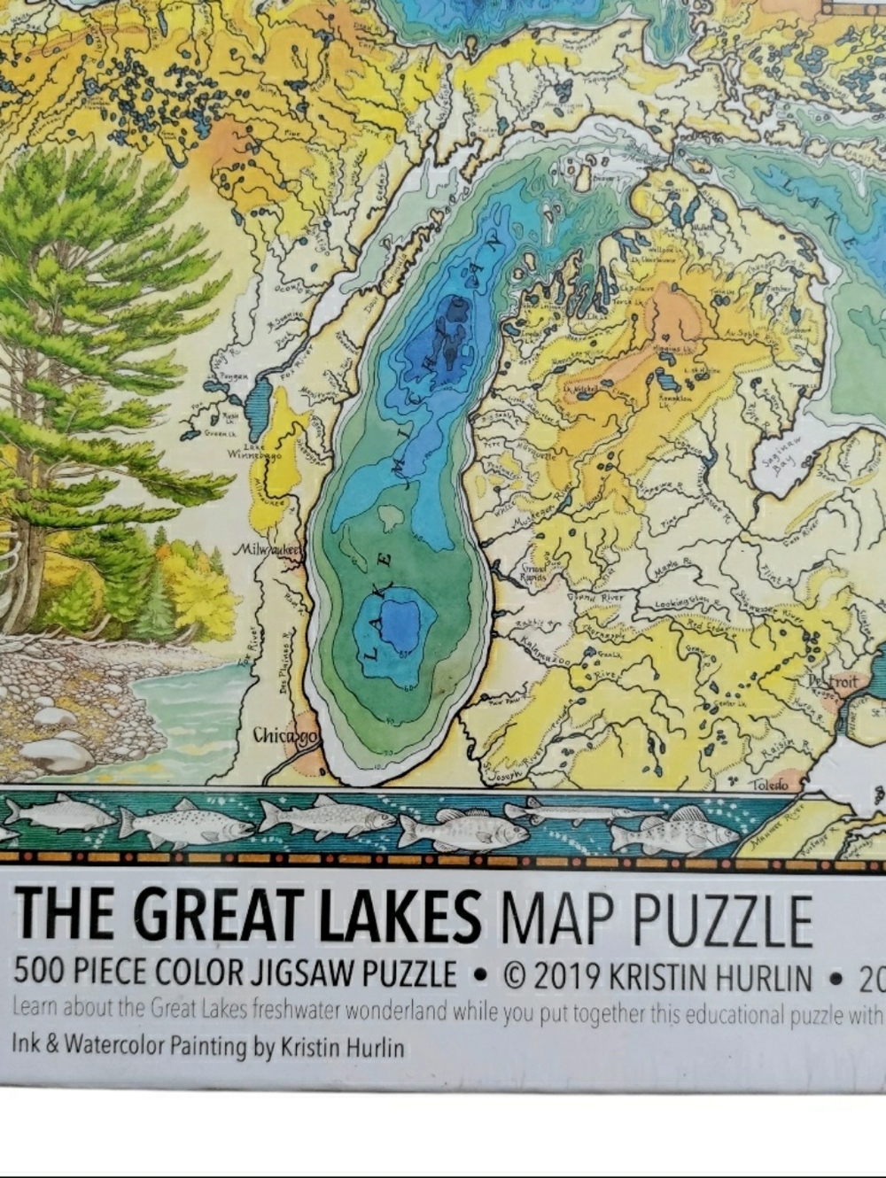 Great Lakes Map Puzzle 500 Piece